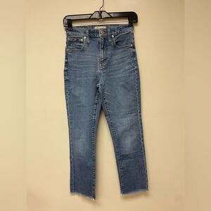 Madewell High Rise Slim Boyfriend Jean Medium Blue Wash Size 23